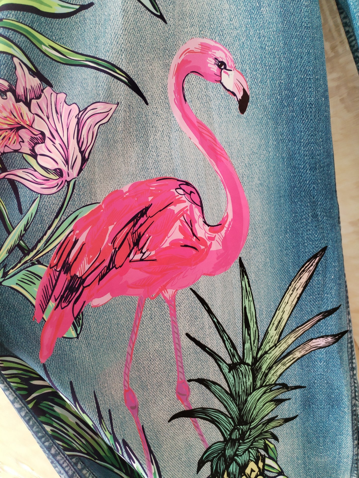 Hose mit Flamingo Motiv