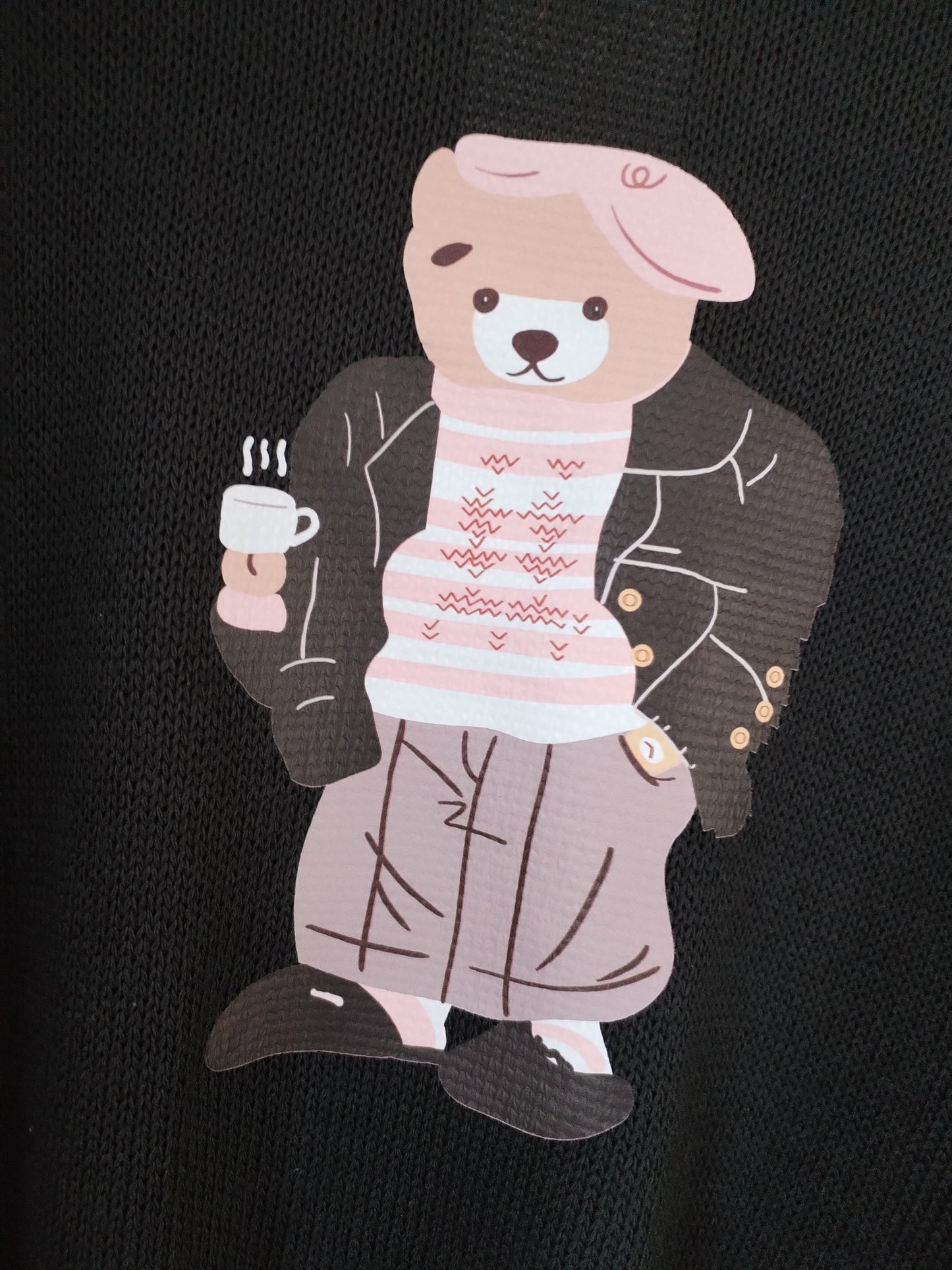 Pullover mit Teddy Motiv