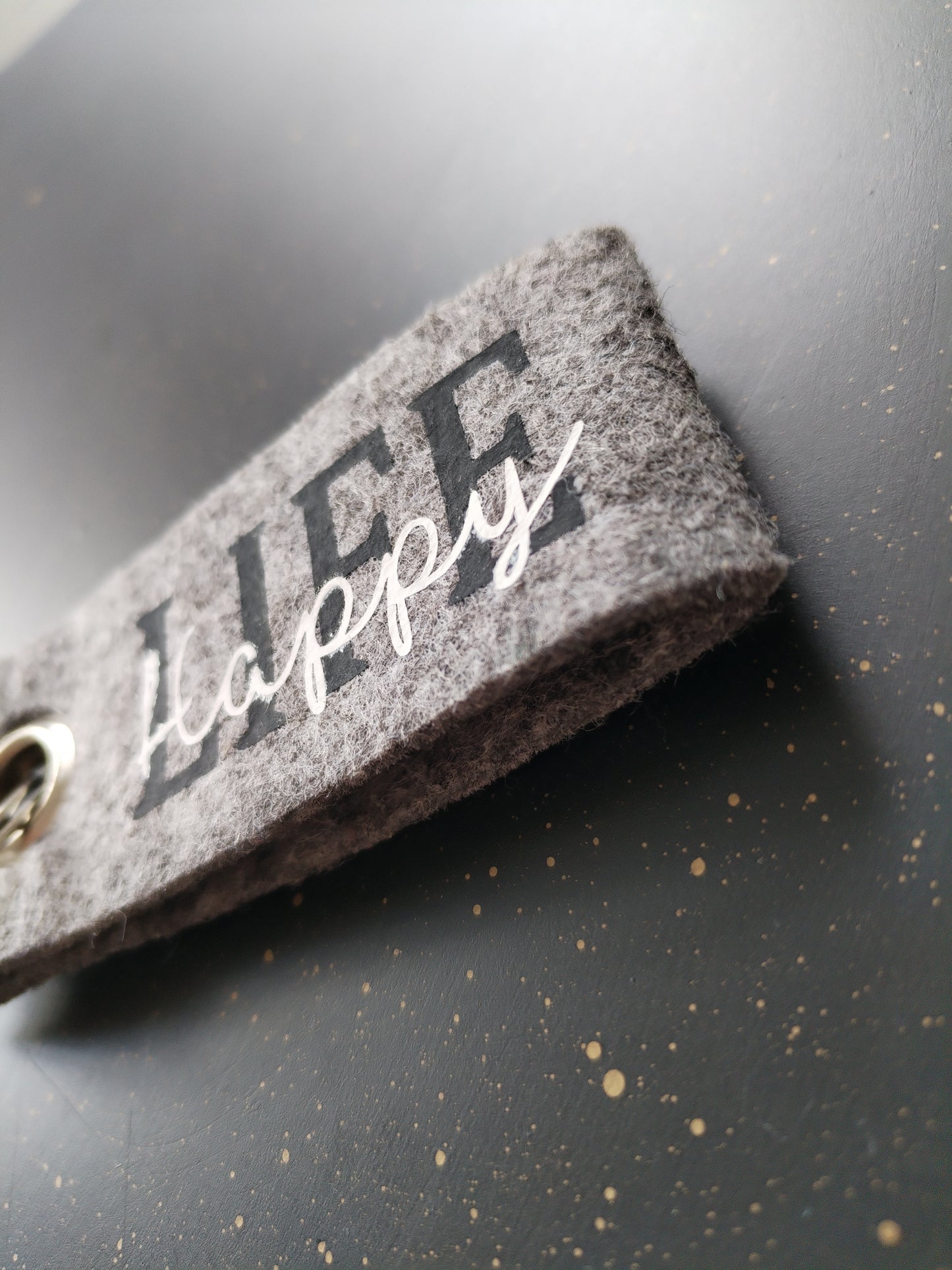 Schlüsselanhänger happy life