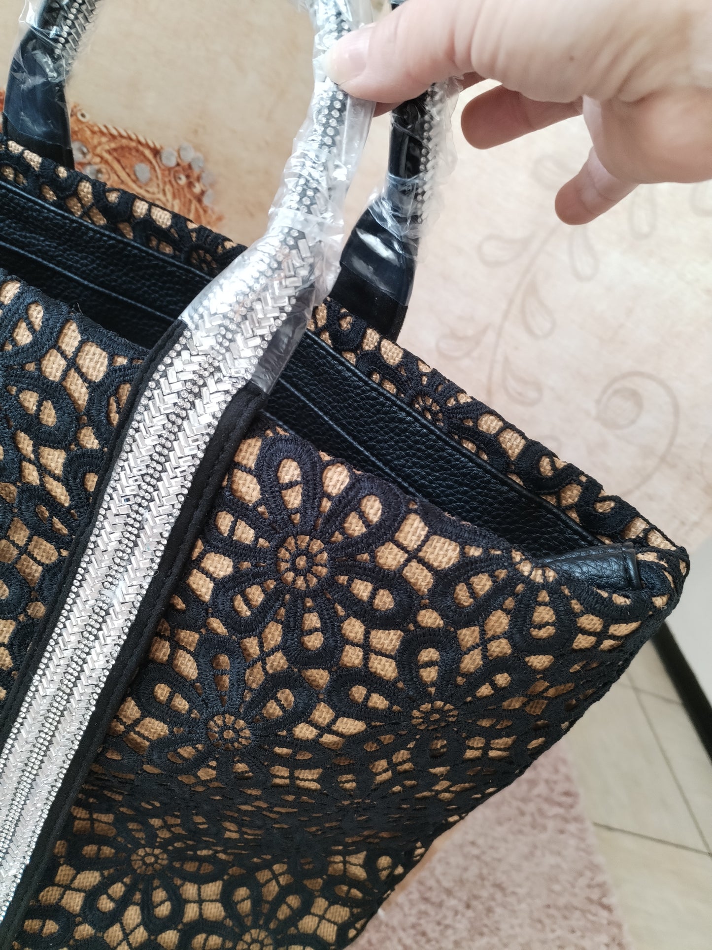 Tasche mit Glitzer