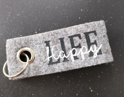 Schlüsselanhänger happy life