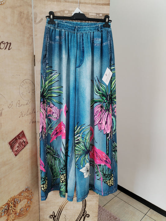 Hose mit Flamingo Motiv